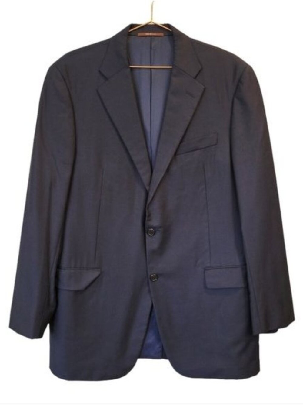 Hickey Freeman | Loro Piana Tasmanian Super 150s Wool Blazer Jacket Navy